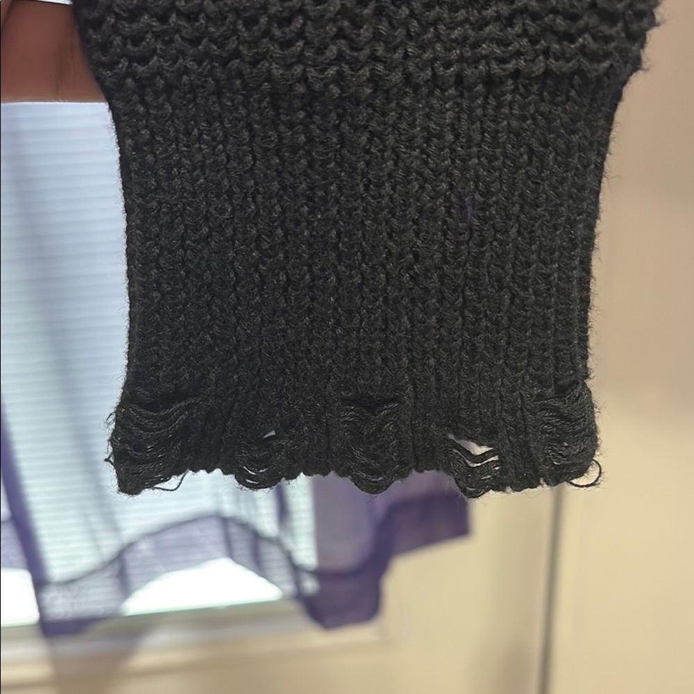 Killstar Black Sweater with Strap Details - Picture 5 of 7